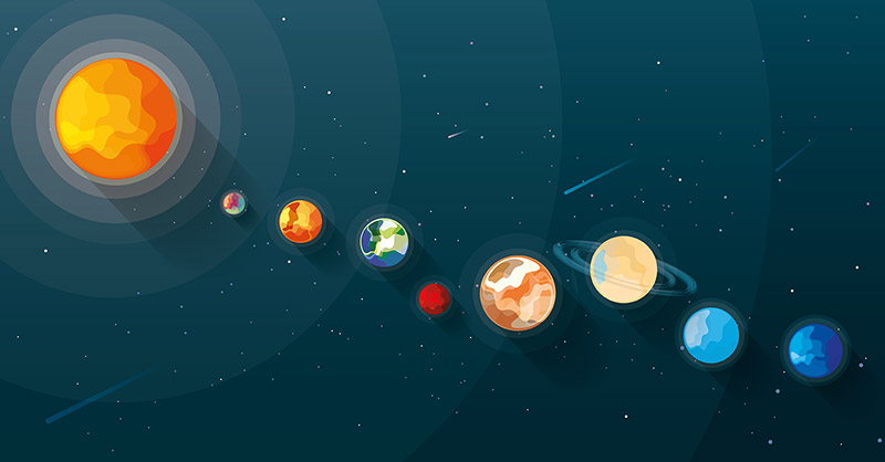 Sistema planetario - Historia de la Vida